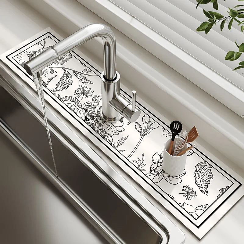 Diatom Mud Sink & Faucet Mat