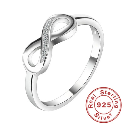 Lihong 925 Sterling Silver Mobius Ring | Unique Fashion Jewelry for Women