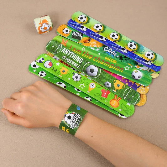 Soccer Party Bracelets Keychain | Pin Ball Maze Game Toys for Football Theme Kids Birthday Party Favors