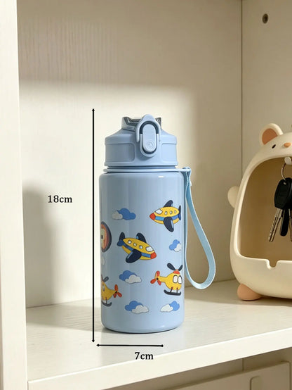 Cartoon Printed Straw Cup | BPA Free Plastic Water Bottle 500ml