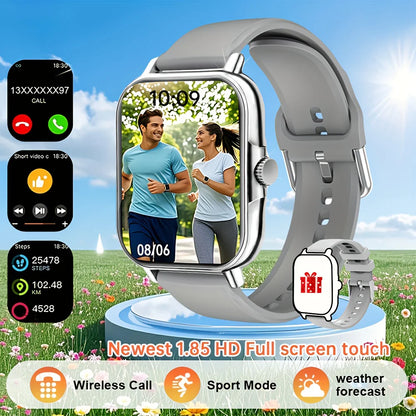 KESHUYOU H6 Plus Smart Watch | 1.85-Inch Bluetooth Calling Fitness Tracker