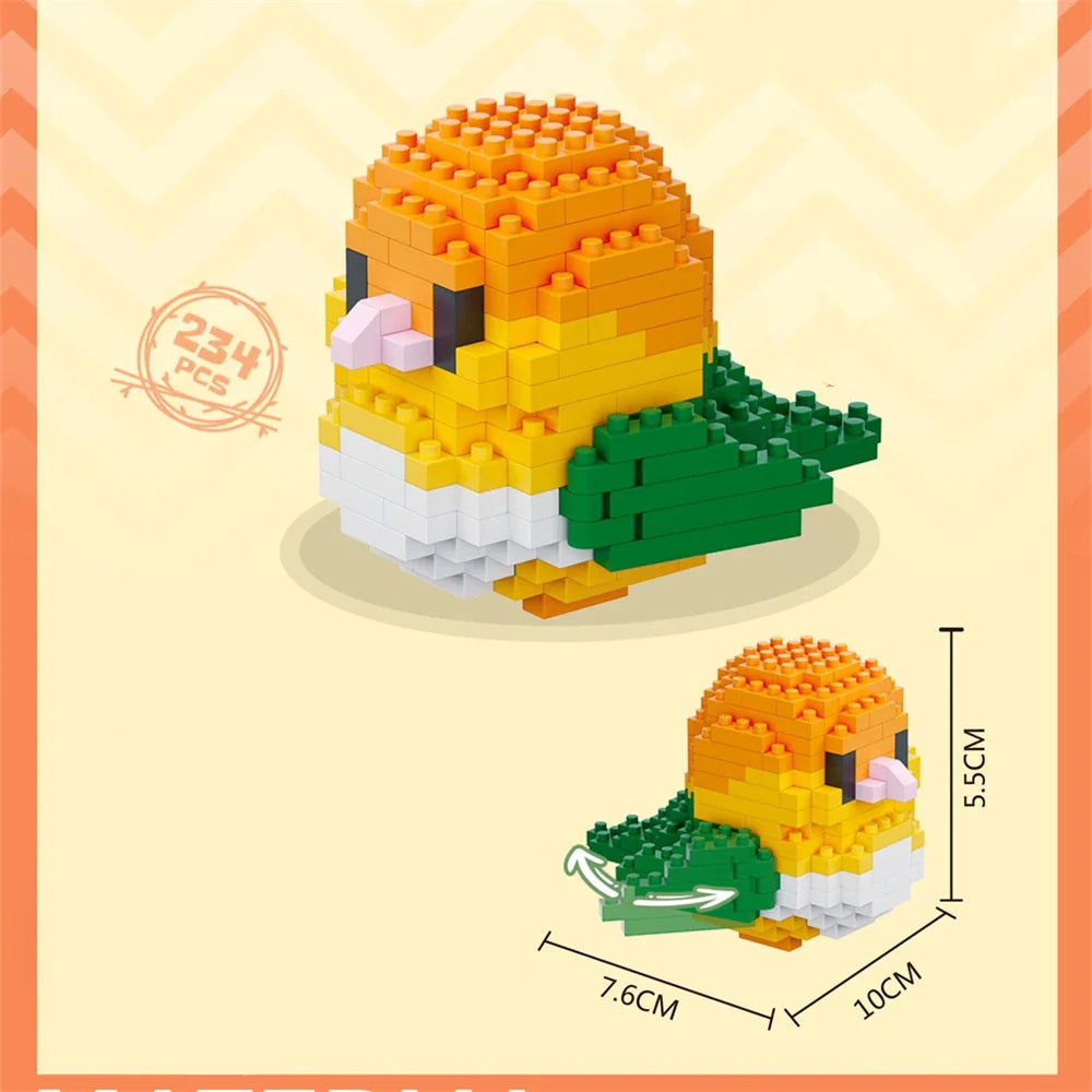 Cute Bird Building Blocks Set | Creative Educational Toy for Teens and Adults