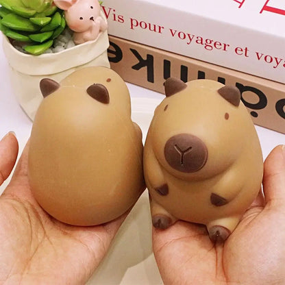 Kawaii Capybara Squeeze Toy – Slow Rebound Stress Relief