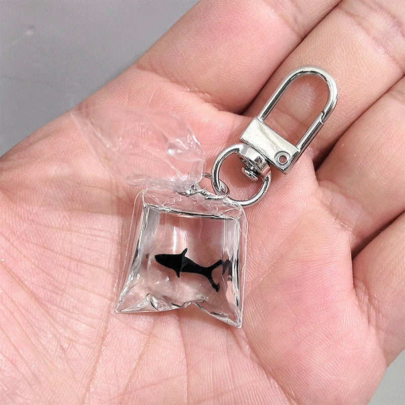 Creative Simulation Goldfish Keychain | Transparent Carp Pendant for Backpack