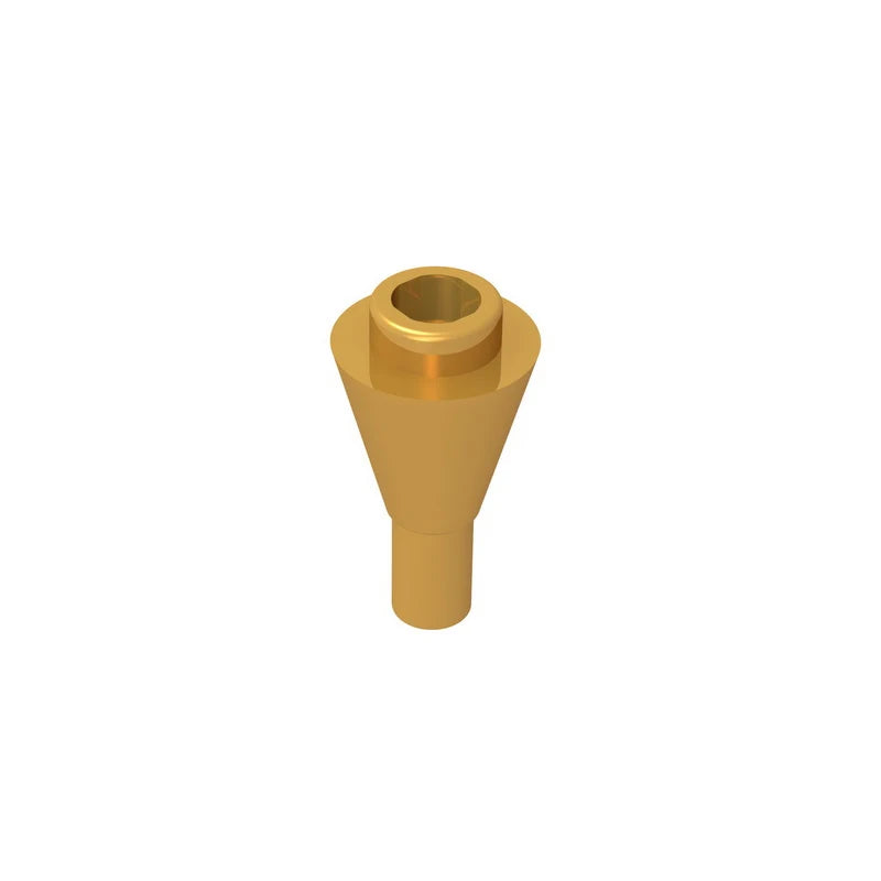 Gobricks GDS-1138 Cone 1 x 1 Inverted with Bar | Building Block for DIY Creations