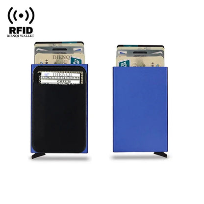 DIENQI Rfid Credit Card Holder | Smart Minimalist Aluminium Wallet