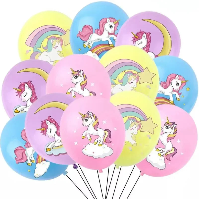 20pcs Pink Unicorn Latex Balloons | Unicorn Theme Birthday Party Decoration