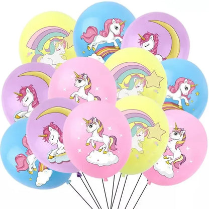 20pcs Pink Unicorn Latex Balloons | Unicorn Theme Birthday Party Decoration