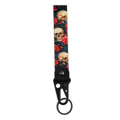 Skeleton Car Keychain | Scary Key Ring Jewelry for Men Women Motorcycle Lanyard Halloween Gift