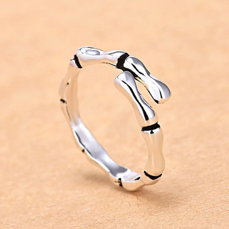 925 Sterling Silver Zircon Adjustable Ring | Women's Cocktail Jewelry