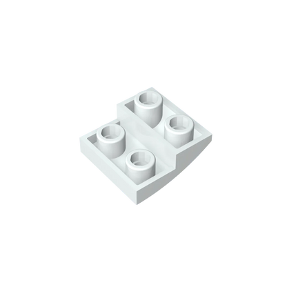 Gobricks GDS-1270 Slope, Curved 2 x 2 Inverted | Compatible with Lego 32803 Building Block