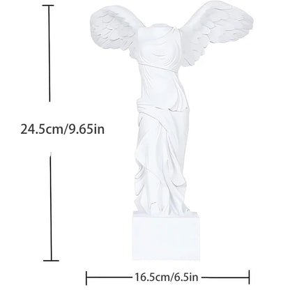 Estatua griega de resina, romana, del Louvre, Victoria Alada, figurita de diosa, escultura de ángel, decoración del hogar, sala de estar, adorno de oficina