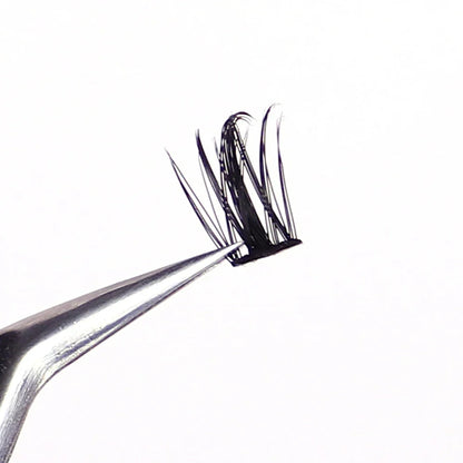 160 Pcs Wheat-Ear Shape Fake Eyelashes | Fine Stem DIY Eyelash Extension Clusters