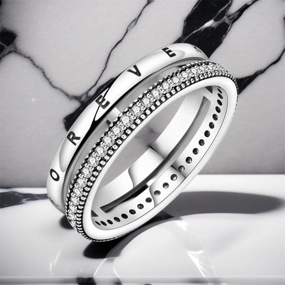 S925 Sterling Silver Forever Ring | Eternal Closed Ring for Women