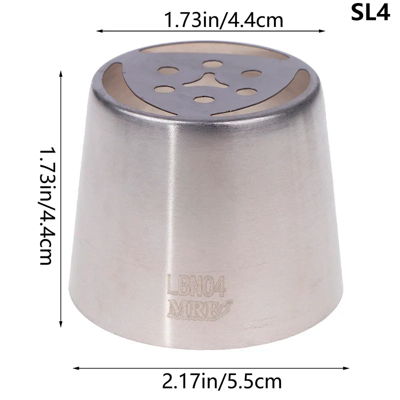 1Pc Stainless Steel Russian Piping Tip | Christmas Cake Icing Nozzle for Cupcake Decorating