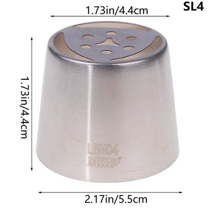 1Pc Stainless Steel Russian Piping Tip | Christmas Cake Icing Nozzle for Cupcake Decorating