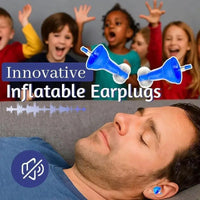 Inflatable Earplugs for Sleep | Air-Filled Adjustable Noise Cancelling Earplugs