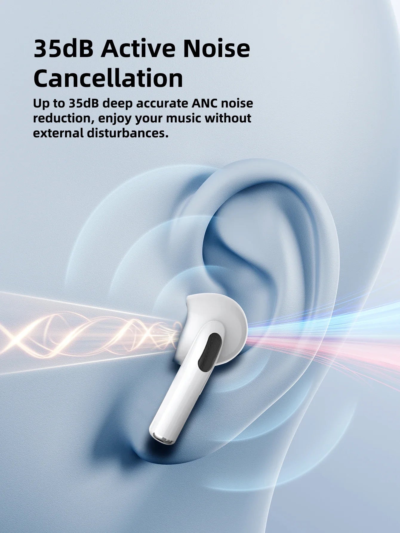 2026 Pro Wireless Bluetooth Headphones | Premium Sound with Mic and Charging Case