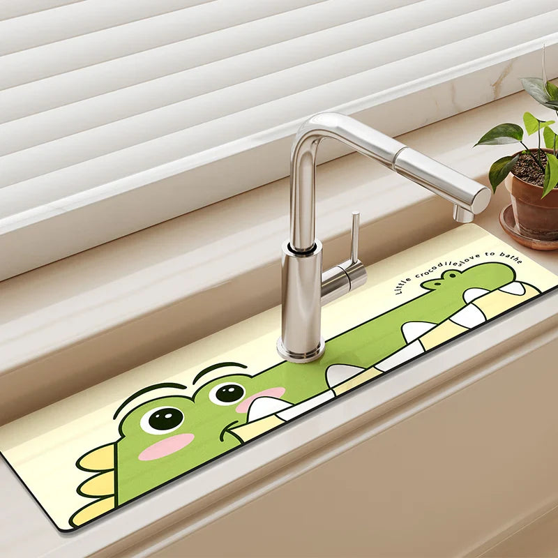 Diatom Mud Sink & Faucet Mat