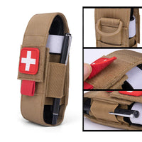 Outdoor Scissors Set Molle Tourniquet Storage Protective Bag | Rescue Survival Kit for Hiking Camping