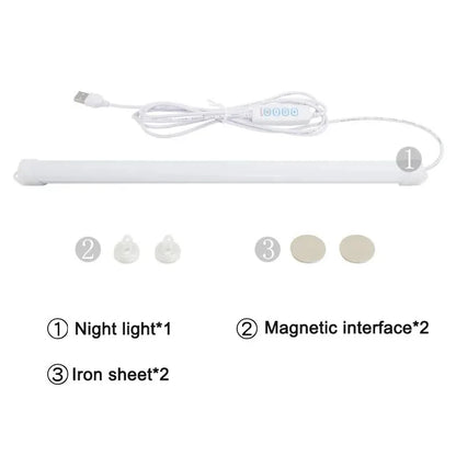5V USB Under Cabinet LED Light | 3 Color Dimmable Magnetic Night Light