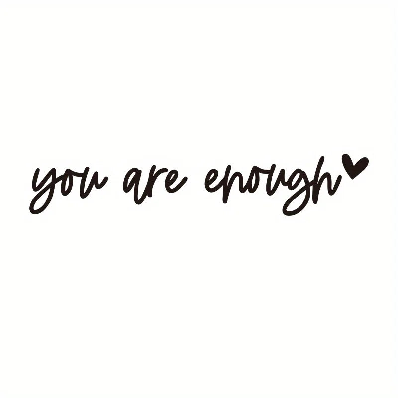 Self-Care Motivational Rearview Mirror Decal | Cute Car Vinyl Sticker