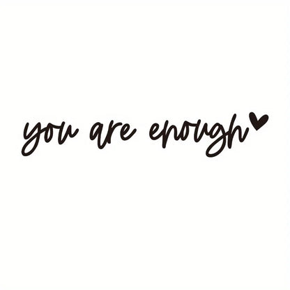 Self-Care Motivational Rearview Mirror Decal | Cute Car Vinyl Sticker