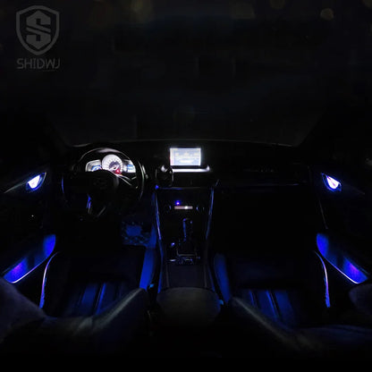 Car LED Ambient Light | Transparent Circular Interior Decorative Lamp