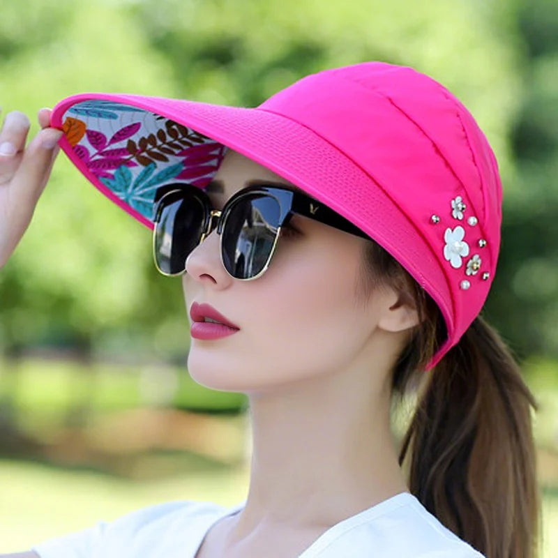 Sun Protection Hat for Women | Foldable UV Guard Visor