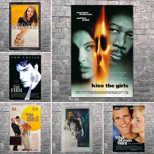 Vintage Classic Movie Poster Kiss The Girls/What Women Want/The Evening Star Retro Film Canvas Print Living Room Wall Decor Gift