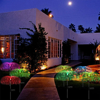 Solar Jellyfish Garden Lights Outdoor Color Changing LED Landscape Pathway Lamp