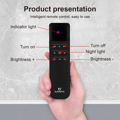 GLEDOPTO WiFi RGB LED Light Remote Control ESP NOW App Brightness 4 Scenes 50M