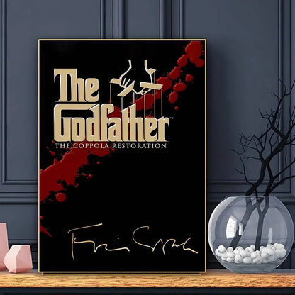 Movie The Godfather Poster HD Art Sticky Wall Waterproof Home Living Room Bar Decoration