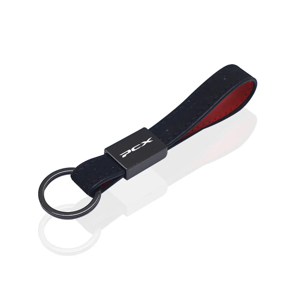 PCX Motorcycle Keychain | Leather Key Ring for Honda PCX125 PCX150 PCX160