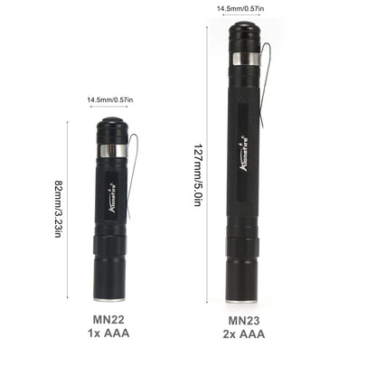 Alonefire 3W XPE LED Mini Penlight Flashlight | Portable Zoom Pocket Torch