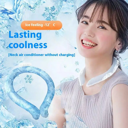 Outdoor Summer Neck Cooling Tube | Reusable Ice Ring for Hiking, Cycling, and Fishing