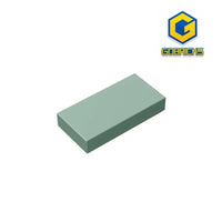 Gobricks GDS-566 Tile 1 x 2 with Groove | Compatible Building Block