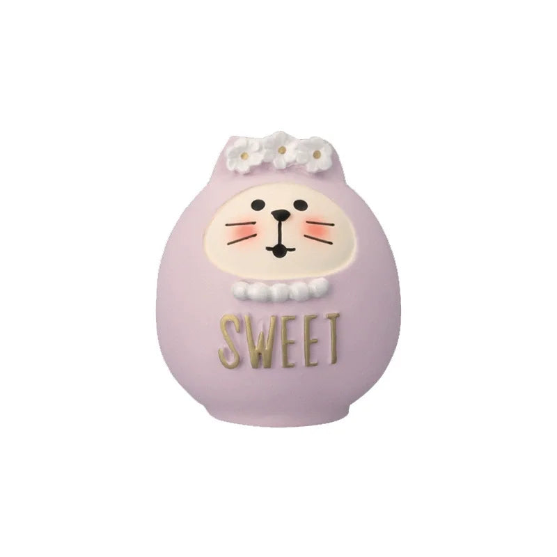 Figura de Zakka de boda de gato lindo, novia, cochecito de bebé, modelo de resina, miniaturas, adornos para pastel, manualidades, accesorios de escritorio