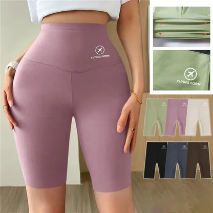 Pantalones Cortos Deportivos de Mujer M-XL Nuevos de Ciclismo Jogging Fitness Cintura Alta Push Up Pantalones Cortos de Gimnasio Mallas Ropa de Yoga