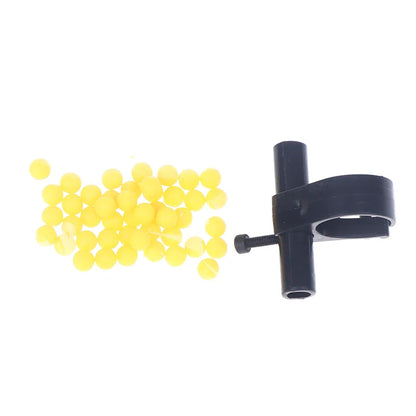 Fingertip Decompression Ring with 48 Plastic Marbles | Stress Relief Toy and Keychain Launcher