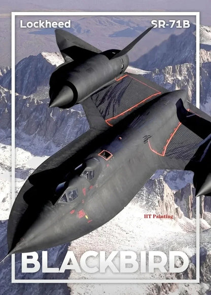 Toile d'art mural classique Avions du monde Avion de chasse F16 Blackbird Affiche imprimée HD Salon Chambre Photos décoratives