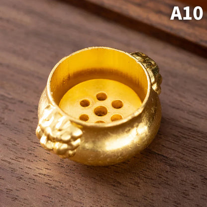 Dragon Turtle Incense Holder | Brass Alloy Incense Burner with Snail Sculpture