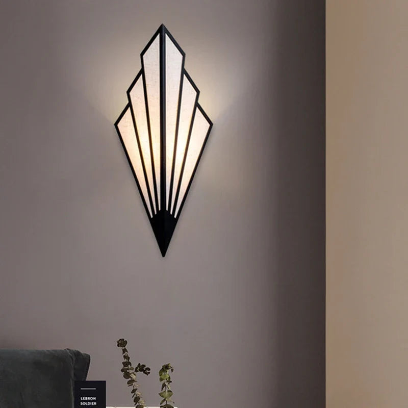 Nordic LED Iron Wall Lamp Modern Bedside Wall Light Living Room Bedroom Decor