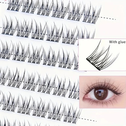 Self-Adhesive Eyelashes | No Glue Needed, C-Curl, Japanese-Korean Beauty Series for Everyday & Special Events