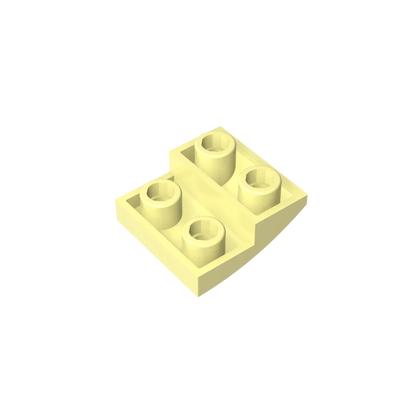 Gobricks GDS-1270 Slope, Curved 2 x 2 Inverted | Compatible with Lego 32803 Building Block