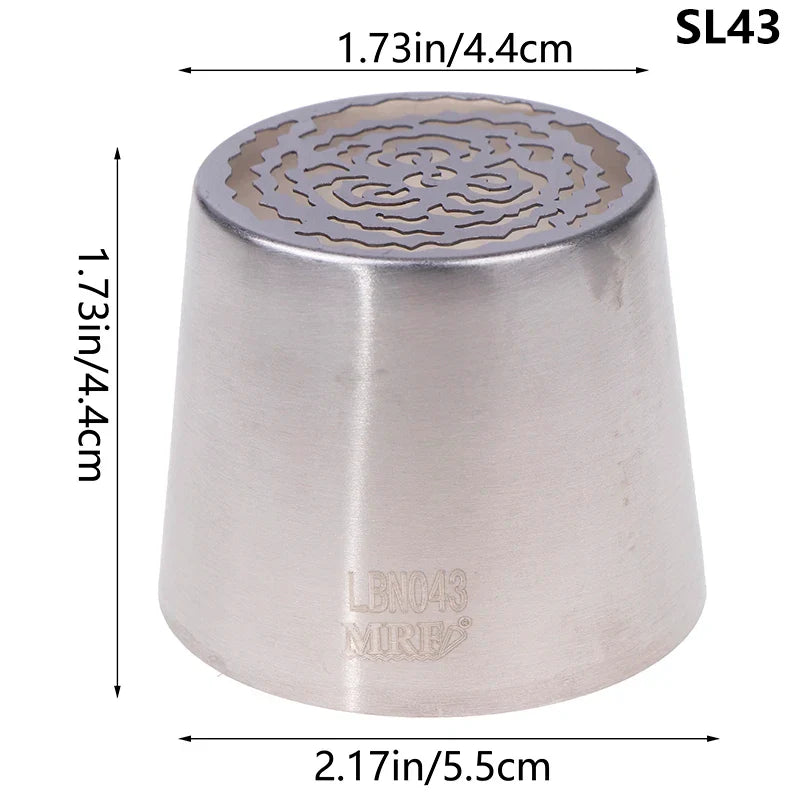 1Pc Stainless Steel Russian Piping Tip | Christmas Cake Icing Nozzle for Cupcake Decorating