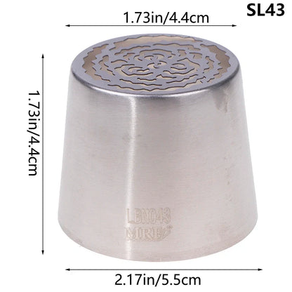 1Pc Stainless Steel Russian Piping Tip | Christmas Cake Icing Nozzle for Cupcake Decorating