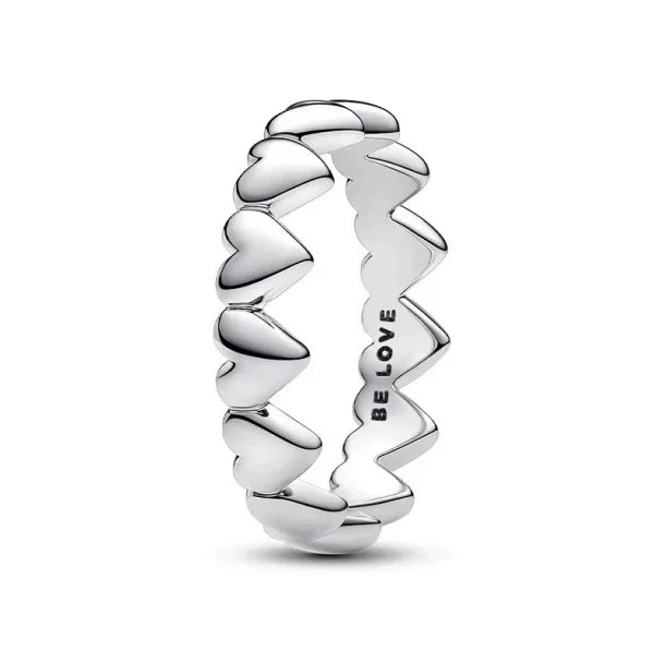 925 Silver Stackable Infinity Heart Ring | Wedding Jewelry Gift