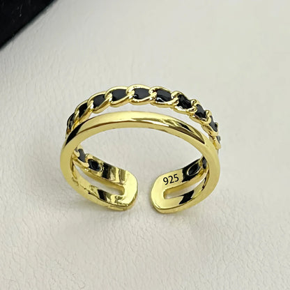 VENTFILLE 925 Sterling Silver Flower Lace Ring | Korean Fashion Adjustable CZ Ring