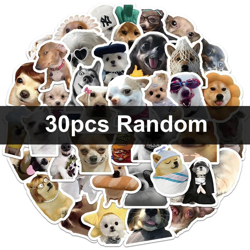Funny Dogs Stickers | Cute Decals for Laptop, Guitar, and Water Bottle